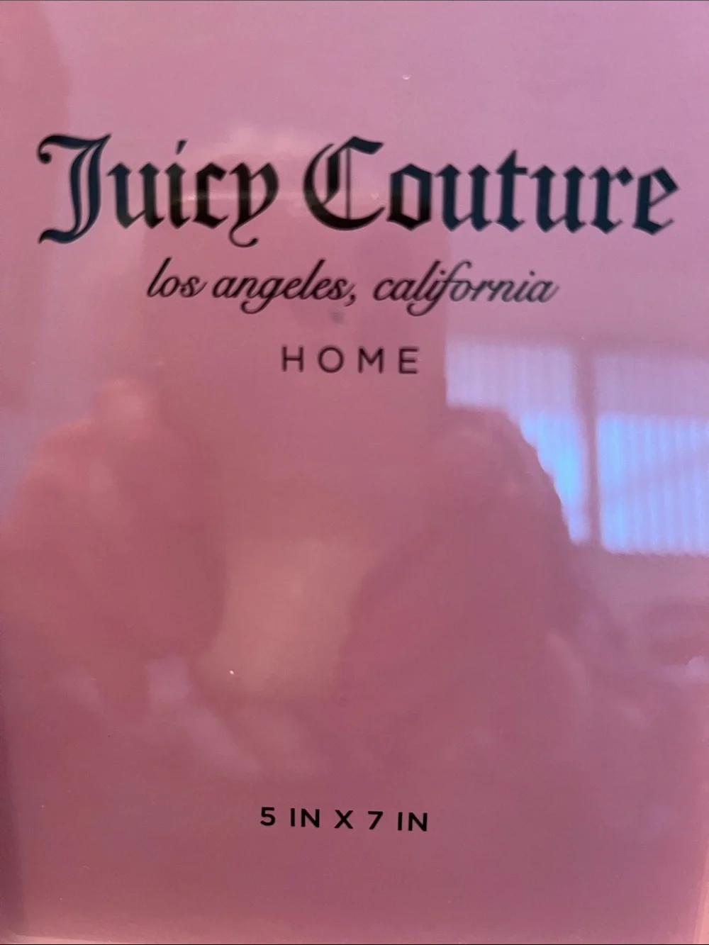 Juicy Couture Pink and White Checkered 5” x 7” Photo Frame